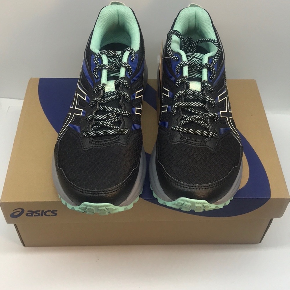 ASICS WOMENŚ TRAIL SCOUT 2 RUNNING SHOES SIZE 7.5 BLACK/BIRCH - Picture 10 of 14